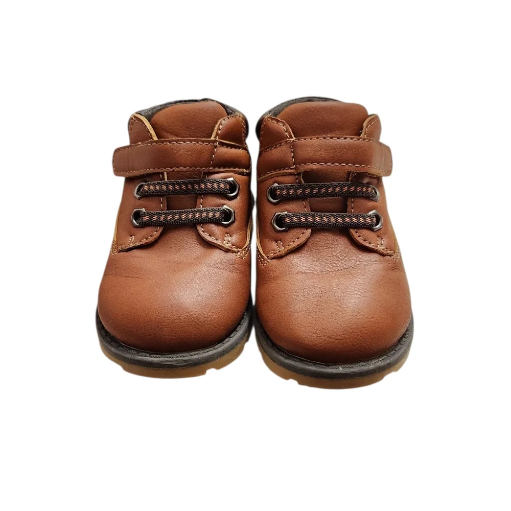 Garanimals Brown‎ Leather Kids Hiking Toddler High Top Boots